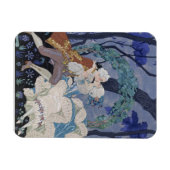 Geheime Kiss, illustratie voor "Fetes Galantes" do Magneet (Horizontaal)