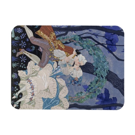 Geheime Kiss, illustratie voor "Fetes Galantes" do Magneet (Horizontaal)