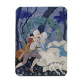 Geheime Kiss, illustratie voor "Fetes Galantes" do Magneet (Verticaal)