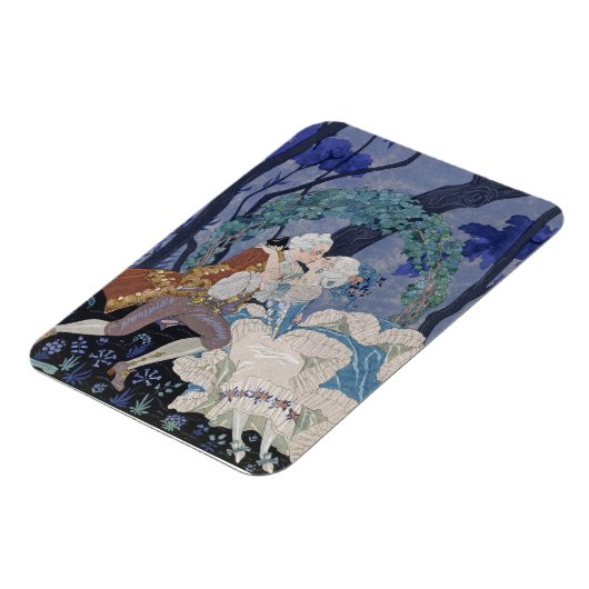 Geheime Kiss, illustratie voor "Fetes Galantes" do Magneet (Linkerzijde)