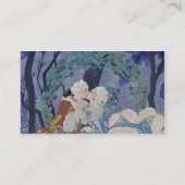 Geheime Kiss, illustratie voor "Fetes Galantes" do Visitekaartje (Achterkant)