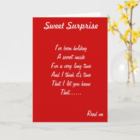 Geheime korst kaart (Gele Bloem)