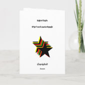 Geheime korst wenskaart kaart (Achterkant)