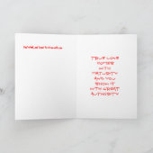 Geheime korst wenskaart kaart (Binnen)