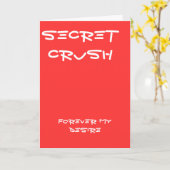 Geheime korst wenskaart kaart (Gele Bloem)