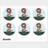 Geheime Label voor kerstcadeau Klassic Round Stick (Vel)