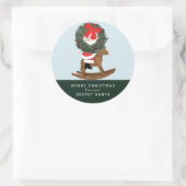 Geheime Label voor kerstcadeau Klassic Round Stick (Tas)