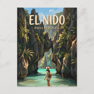 Geheime Lagune, El Nido Filipijnen Briefkaart