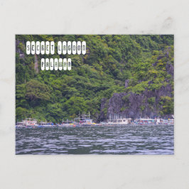 Geheime lagune in El Nido Palawan Briefkaart