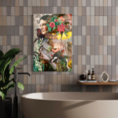 Geheime letter  digitale collage foto afdruk