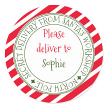 Geheime levering van Santa's stripe kerstcadeau