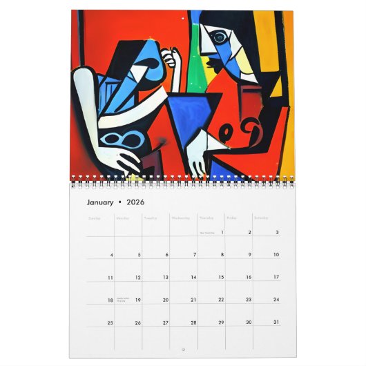 Geheime liefhebbers kunstkalender kalender (Jan 2026)