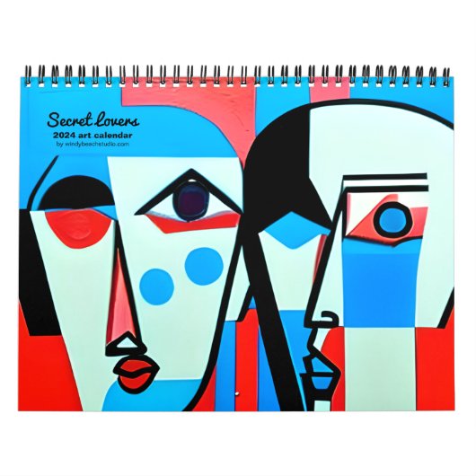Geheime liefhebbers kunstkalender kalender (Hoes)