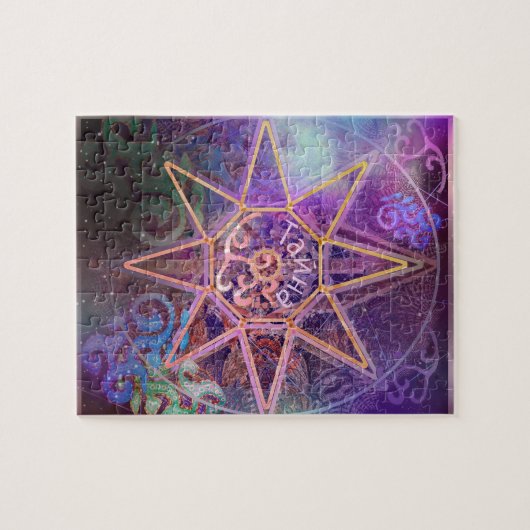 Geheime Nebula Star Map Elegant Mandala in het Paa Legpuzzel (Horizontaal)