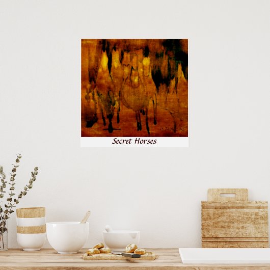 Geheime paarden poster (Keuken)