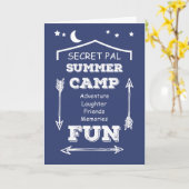 Geheime PayPal Camp Fun Navy Blue, denken aan jou Kaart (Gele Bloem)