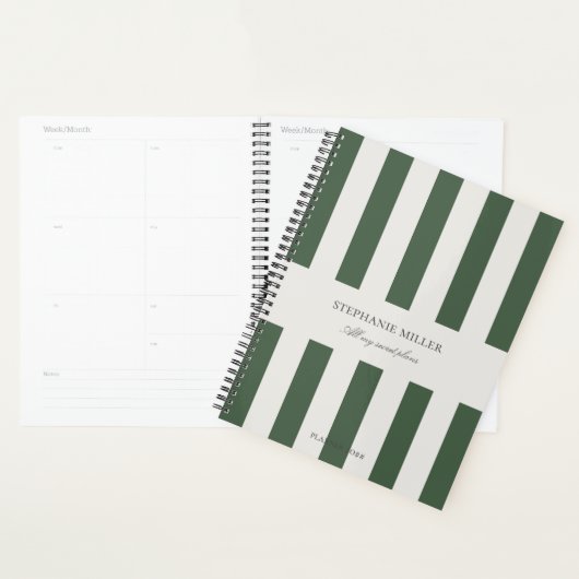 Geheime plannen groen planner (Display)