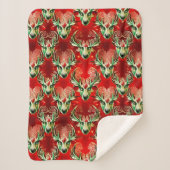 Geheime rendieren van de kerstman sherpa deken (Voorkant)