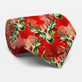 Geheime rendieren van de kerstman stropdas (Opgerold)