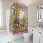 Geheime Romance Baroque Girly Frans Patroon Douchegordijn (In situ)