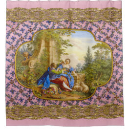 Geheime Romance Baroque Girly Frans Patroon Douchegordijn