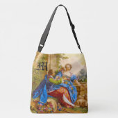 Geheime Romance Girly Barok Monogram Personalisere Crossbody Tas (Achterkant)