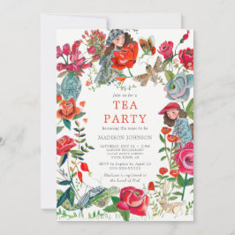 Geheime Rozen en insectenbaby shower Kaart