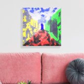 Geheime ruimte Moderne Abstracte, originele, kleur Canvas Afdruk (Insitu (Woonkamer))