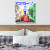 Geheime ruimte Moderne Abstracte, originele, kleur Canvas Afdruk (Insitu (Slaapkamer))