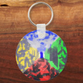 Geheime ruimte Moderne Abstracte, originele, kleur Sleutelhanger (Voorkant)
