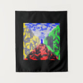 Geheime ruimte Moderne Abstracte, originele, kleur Wandkleed (Voorkant)