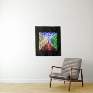 Geheime ruimte Moderne Abstracte, originele, kleur Wandkleed
