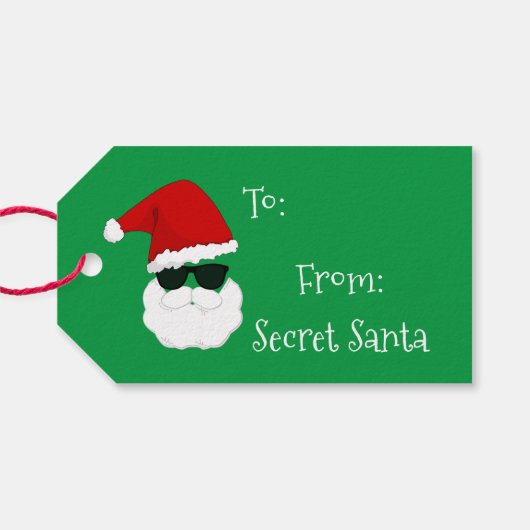 Geheime Santa Cadeaulabel (Achterkant Horizontaal)