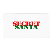 Geheime Santa Etiket (Voorkant)