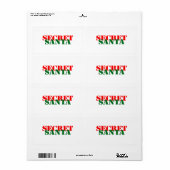 Geheime Santa Etiket (Full Sheet)