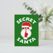 Geheime Santa Feestdagenkaart (Staand voorkant)
