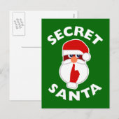 Geheime Santa Feestdagenkaart (Voorkant / Achterkant)