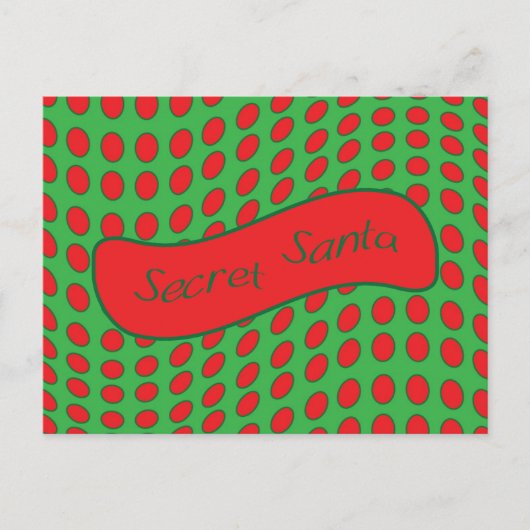 Geheime Santa Feestdagenkaart (Voorkant)