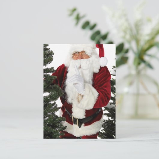 Geheime Santa Feestdagenkaart (Staand voorkant)