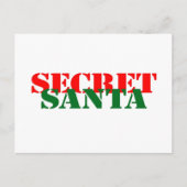 Geheime Santa Feestdagenkaart (Voorkant)
