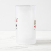 Geheime Santa Frosted Glass Pint Matglas Bierpul (Center)