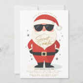 Geheime Santa Gift Exchange Moderne Kerstmis Kaart (Voorkant)