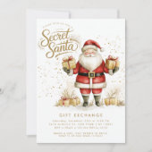 Geheime Santa Gift Exchange Swap Kerstmis Kaart (Voorkant)