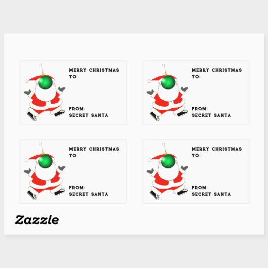 Geheime Santa ideeën Rechthoekige Sticker (Vel)