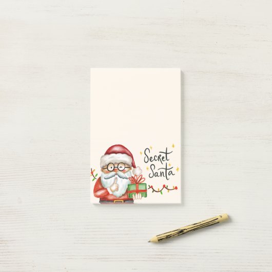 Geheime Santa Post-it® Notes (Op bureau)