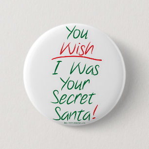 Geheime Santa Ronde Button 5,7 Cm