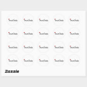 Geheime Santa Ronde Sticker (Vel)