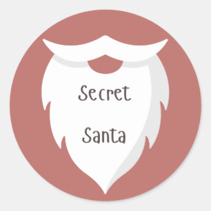 Geheime Santa Ronde Sticker
