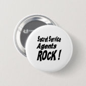 Geheime Service Agents Rock! Knoop Ronde Button 5,7 Cm (Voorkant /achterkant)