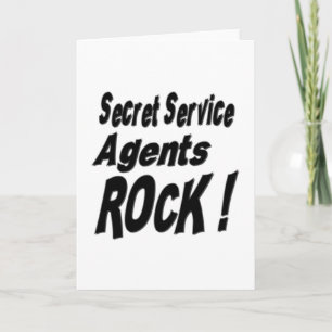 Geheime Service Agents Rock! Wenskaart Kaart